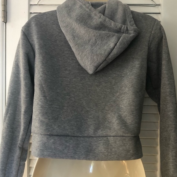 Hangover Hoodie Cropped Pullover Sweatshirt - Picture 2 of 7